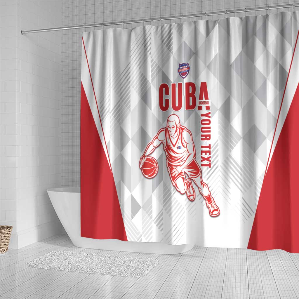 Custom Cuba Basketball Shower Curtain Sporty Style LT15