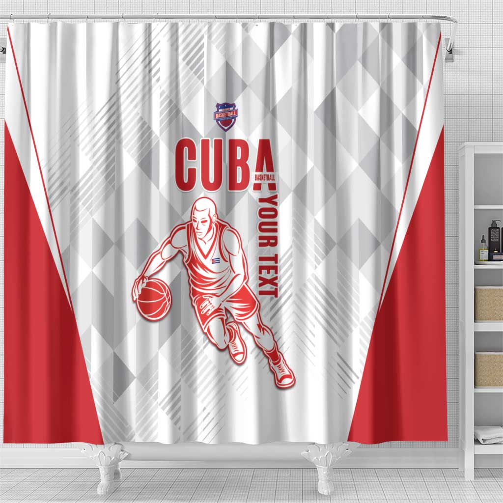 Custom Cuba Basketball Shower Curtain Sporty Style LT15