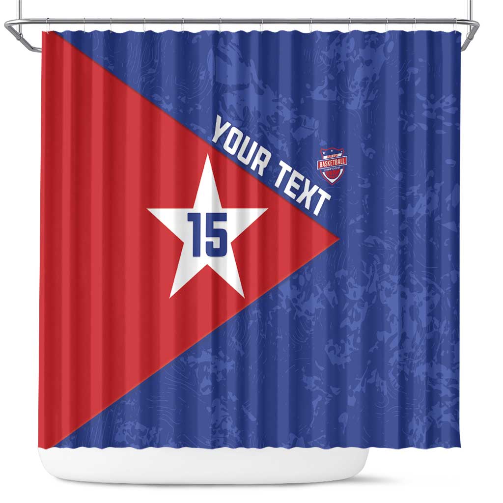 Custom Cuba Basketball Shower Curtain Flag Style LT15