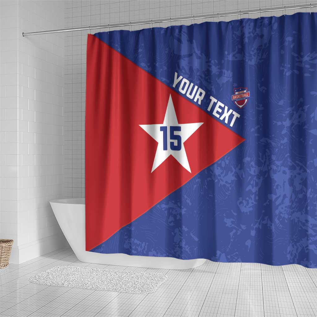 Custom Cuba Basketball Shower Curtain Flag Style LT15