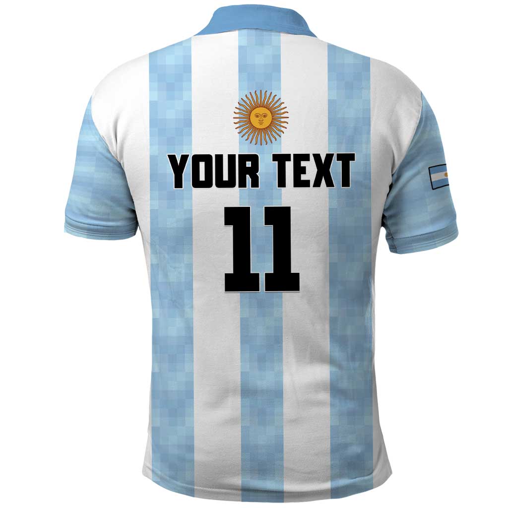 Custom Argentina Basketball Polo Shirt Go El Alma Argentina LT15