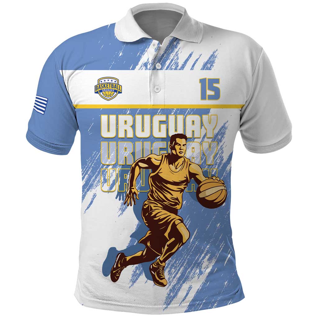 Custom Uruguay Basketball Polo Shirt Come On Charruas LT15