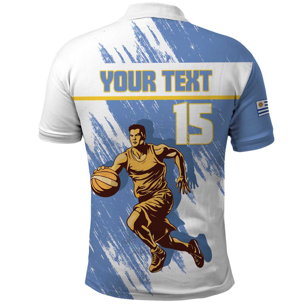 Custom Uruguay Basketball Polo Shirt Come On Charruas LT15