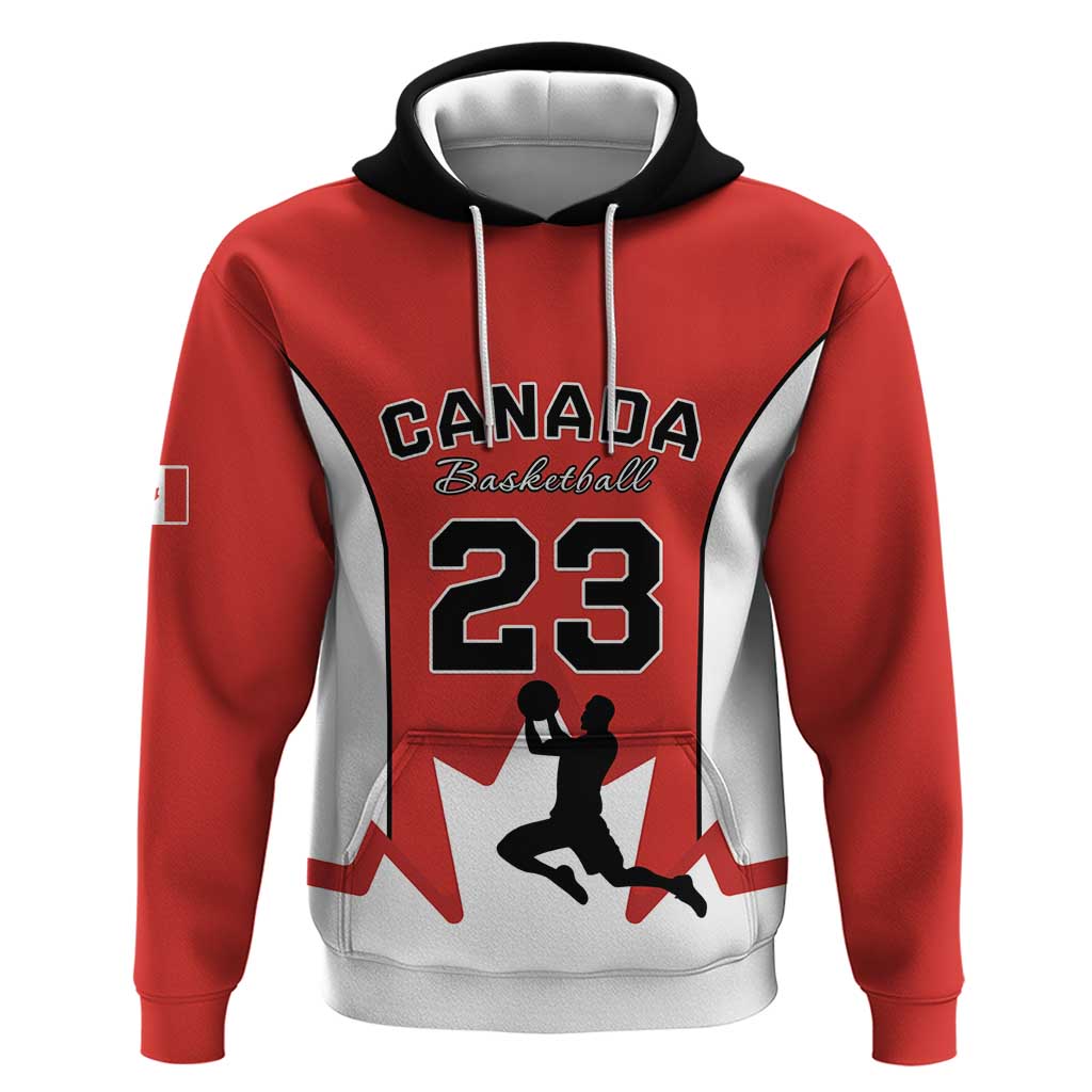 Custom Canada Basketball Hoodie Go Champions Team Canada LT15