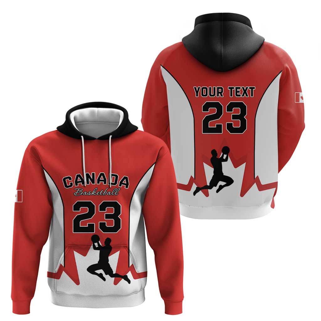 Custom Canada Basketball Hoodie Go Champions Team Canada LT15