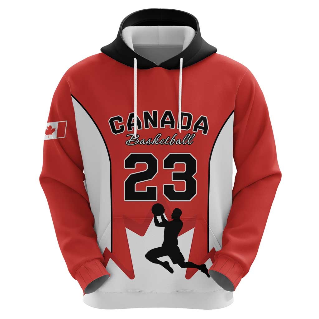 Custom Canada Basketball Hoodie Go Champions Team Canada LT15