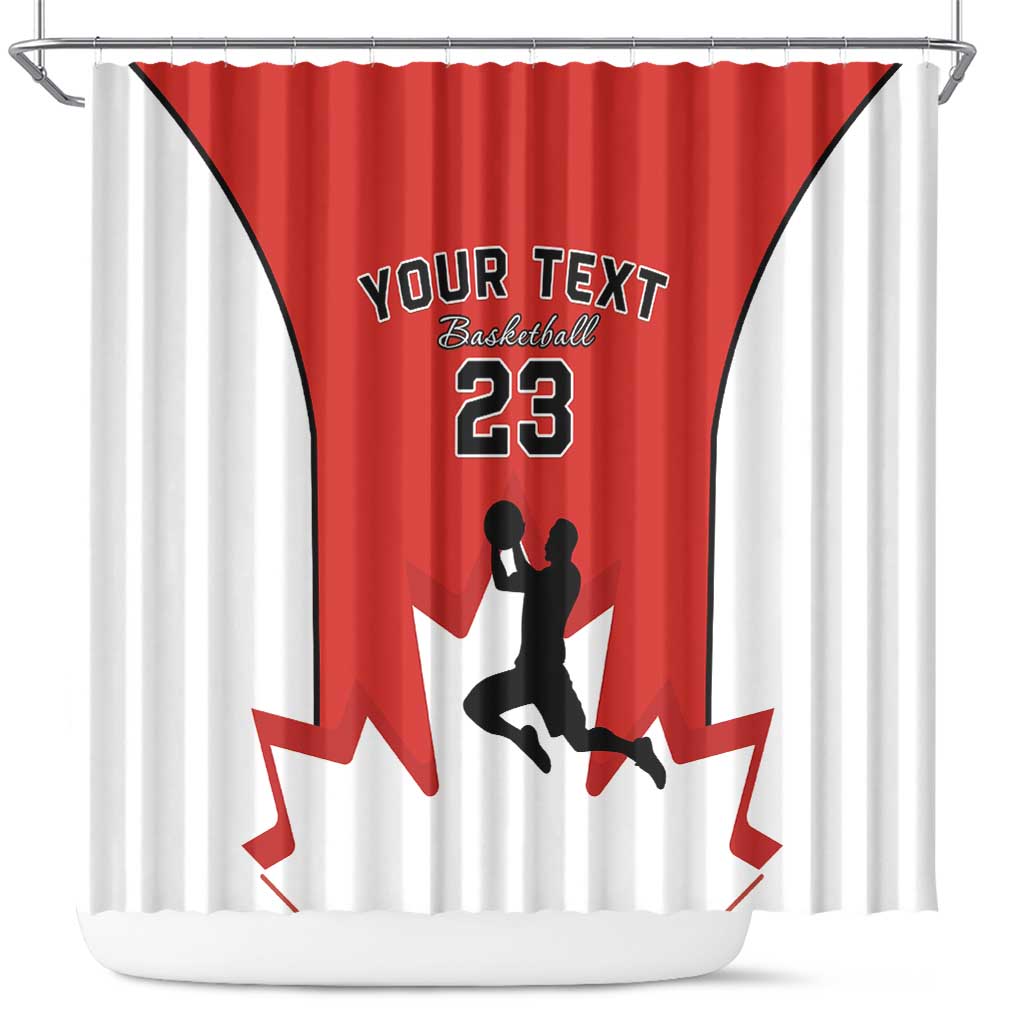 Custom Canada Basketball Shower Curtain Go Champions Team Canada LT15