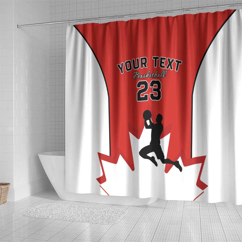 Custom Canada Basketball Shower Curtain Go Champions Team Canada LT15