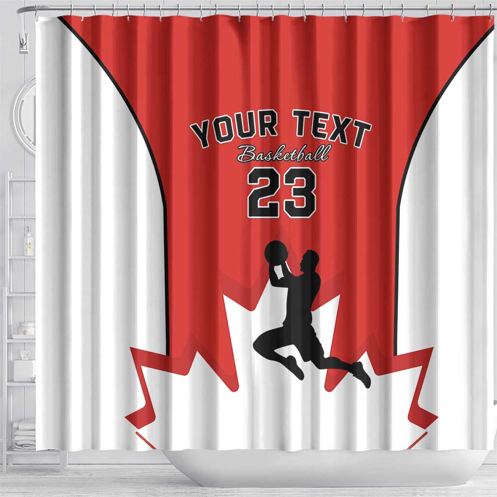 Custom Canada Basketball Shower Curtain Go Champions Team Canada LT15