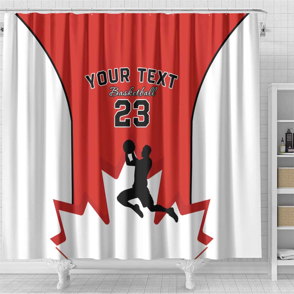 Custom Canada Basketball Shower Curtain Go Champions Team Canada LT15
