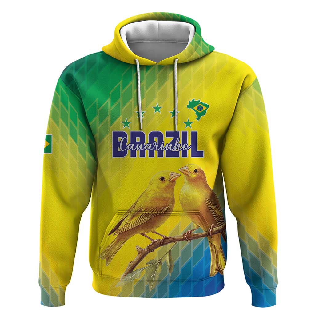 Custom Brazil Football Hoodie Go Canarinho Go LT15
