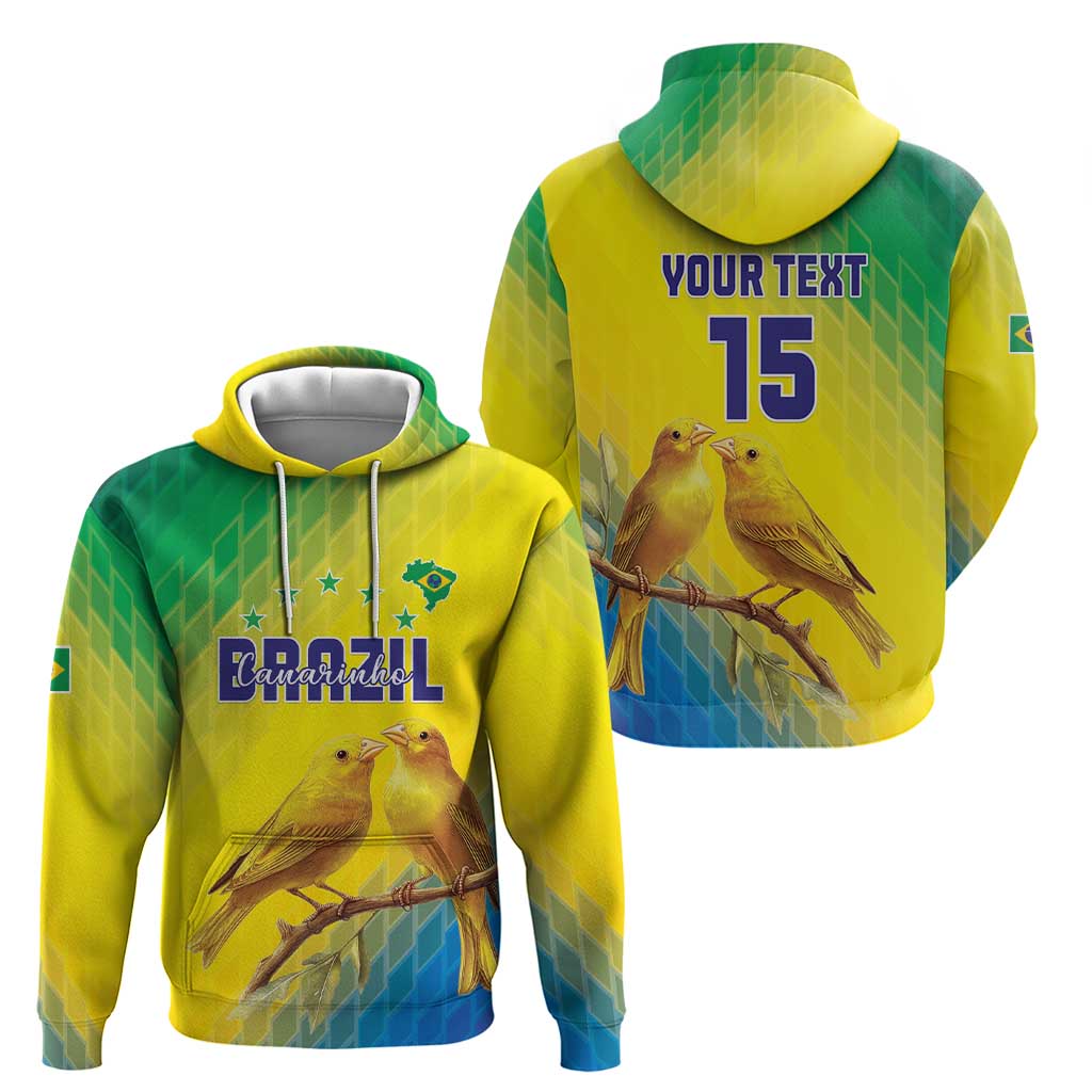 Custom Brazil Football Hoodie Go Canarinho Go LT15