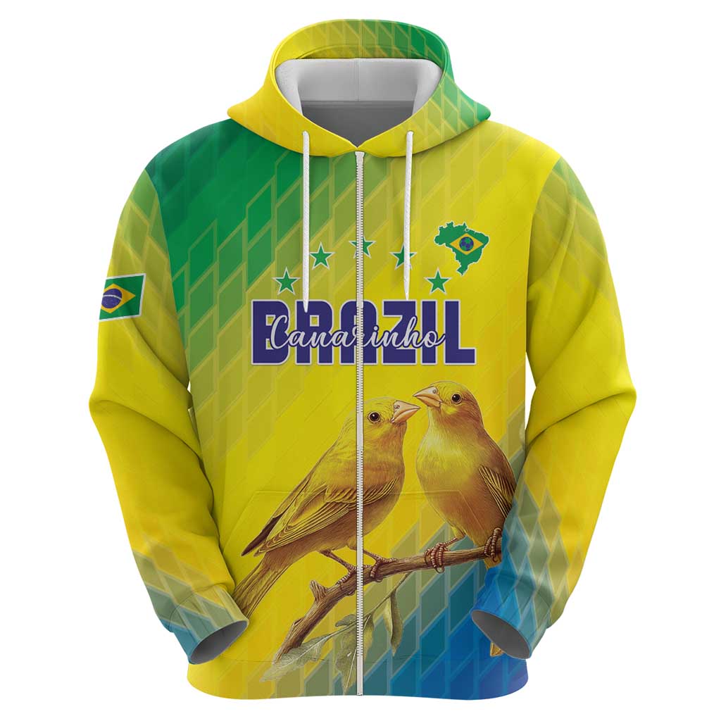 Custom Brazil Football Hoodie Go Canarinho Go LT15