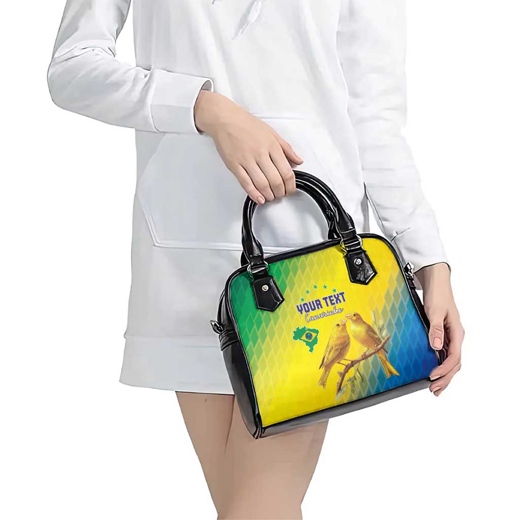 Custom Brazil Football Shoulder Handbag Go Canarinho Go LT15