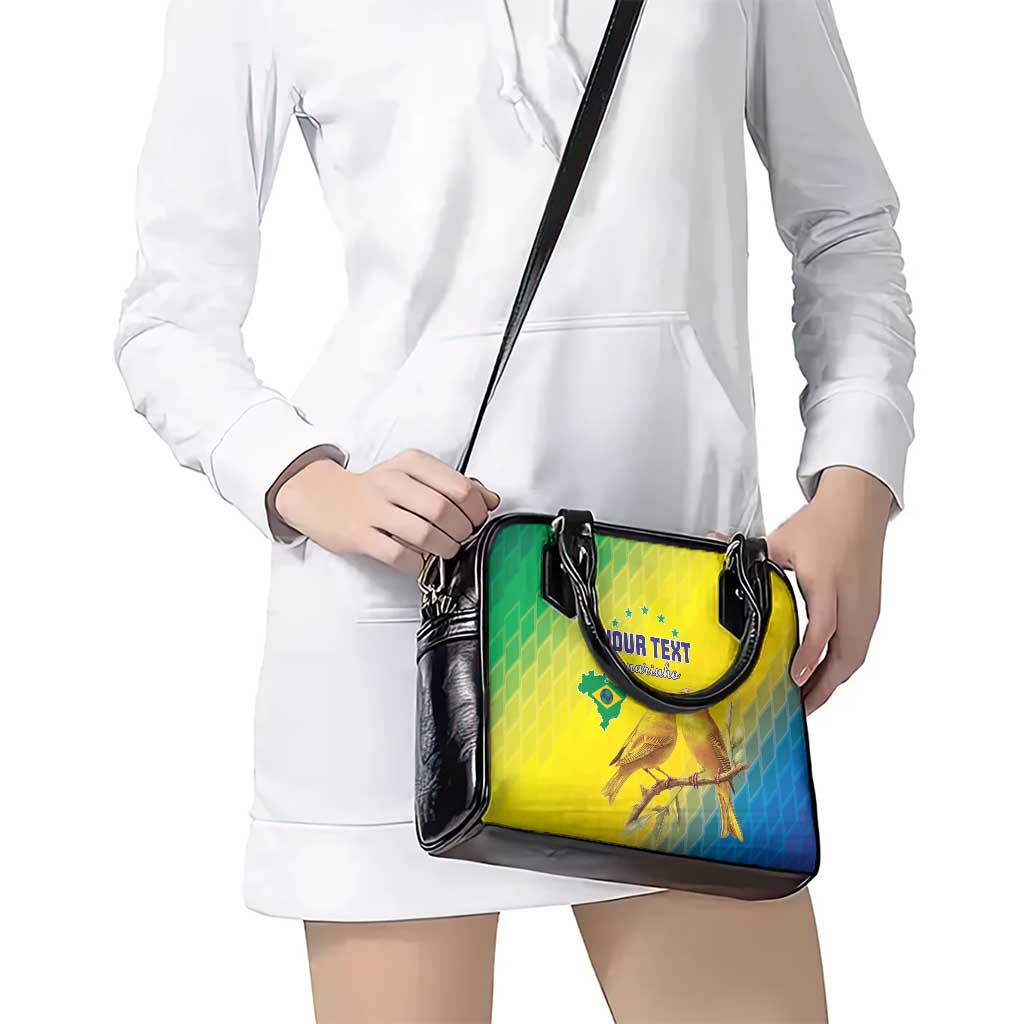 Custom Brazil Football Shoulder Handbag Go Canarinho Go LT15
