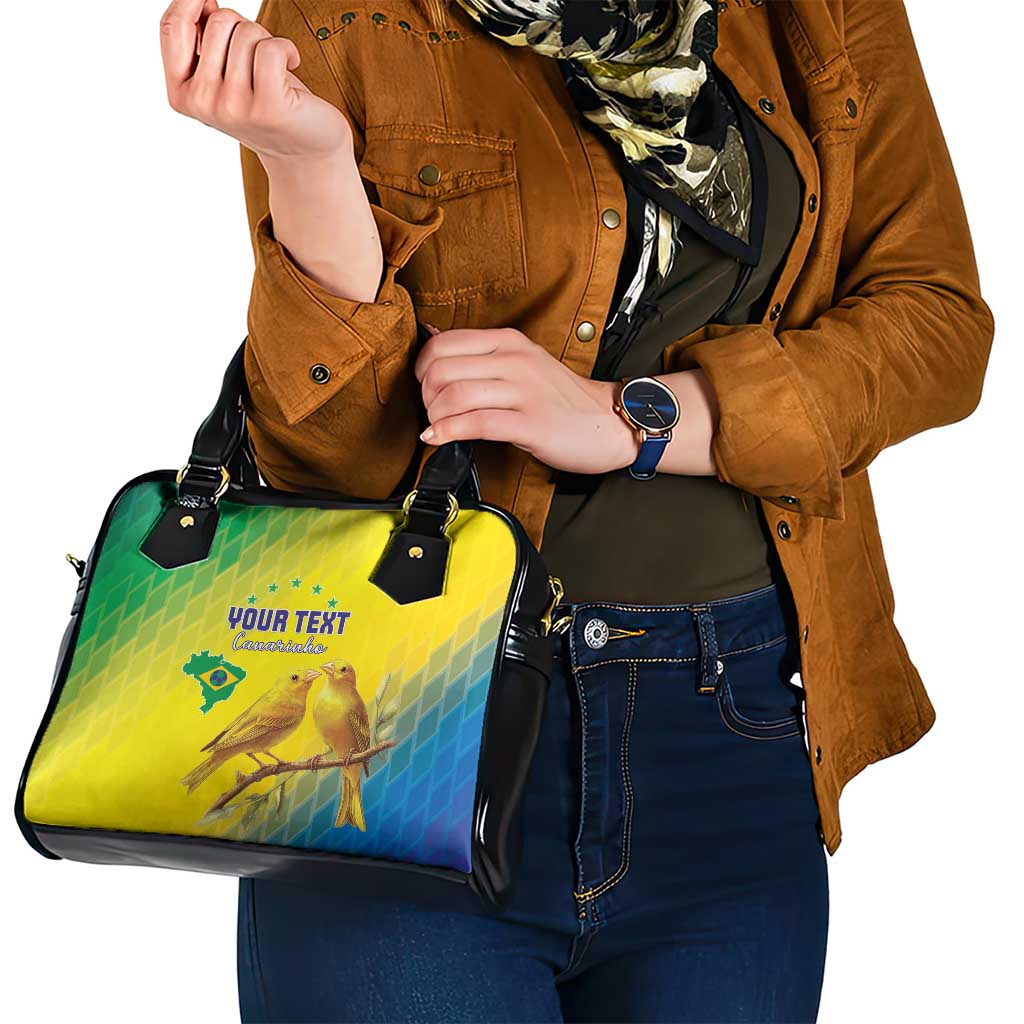 Custom Brazil Football Shoulder Handbag Go Canarinho Go LT15