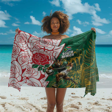 South Africa Combine England Rugby Sarong Springboks and Red Rose LT15