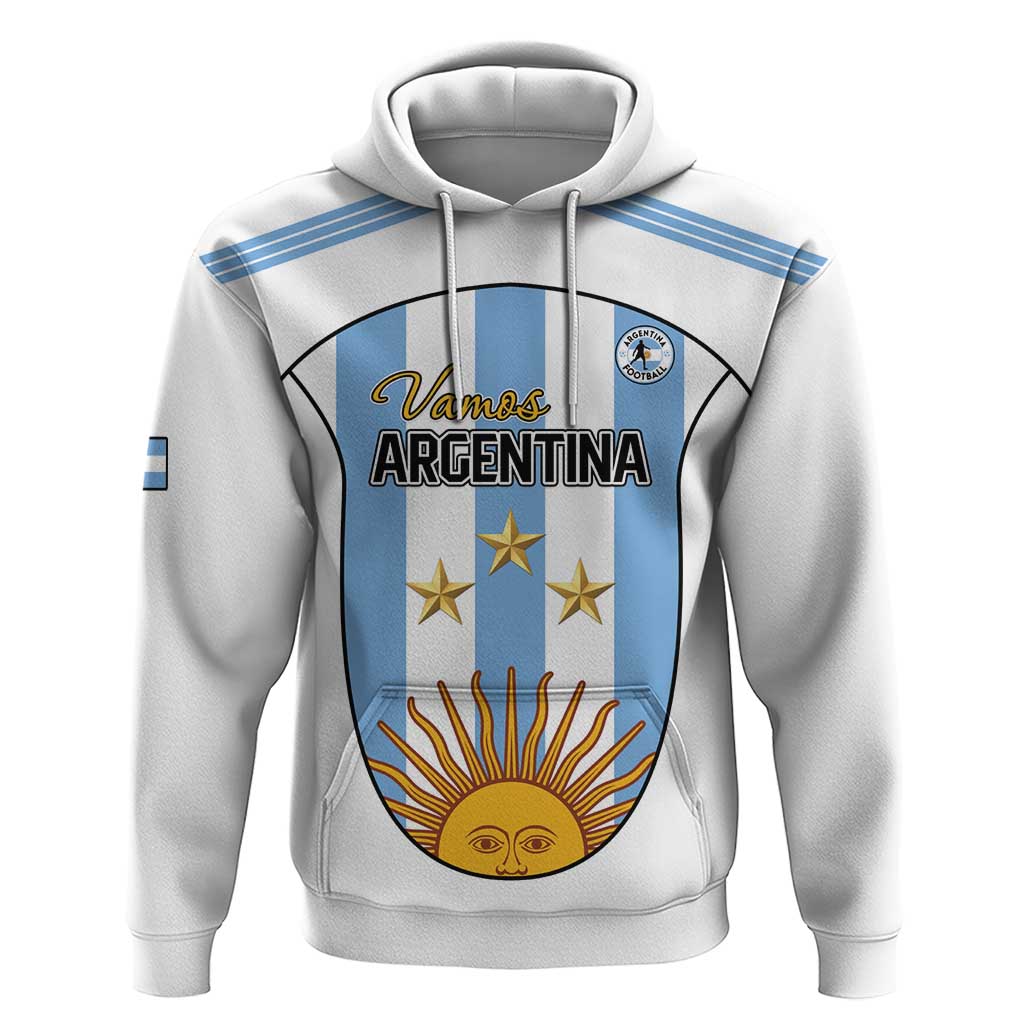 Custom Argentina Football Hoodie Vamos Vamos Argentina LT15