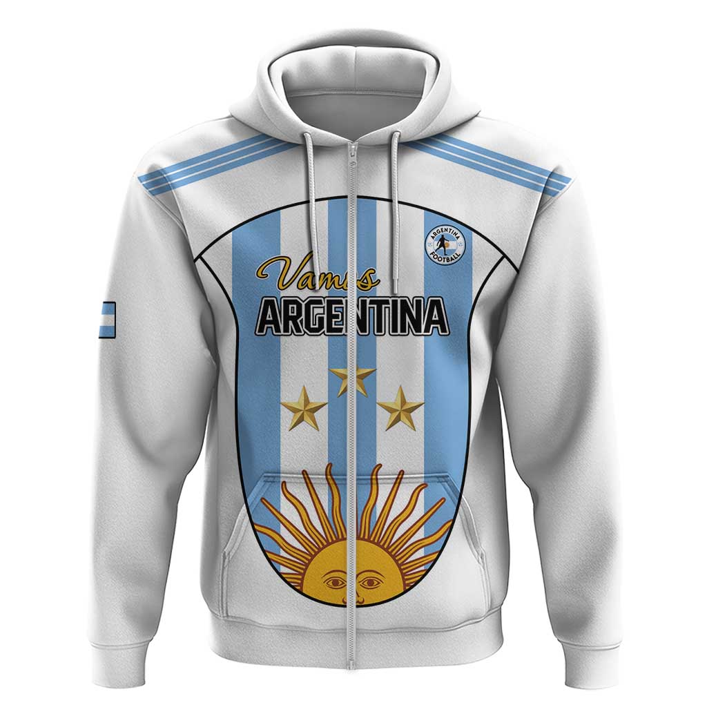 Custom Argentina Football Hoodie Vamos Vamos Argentina LT15