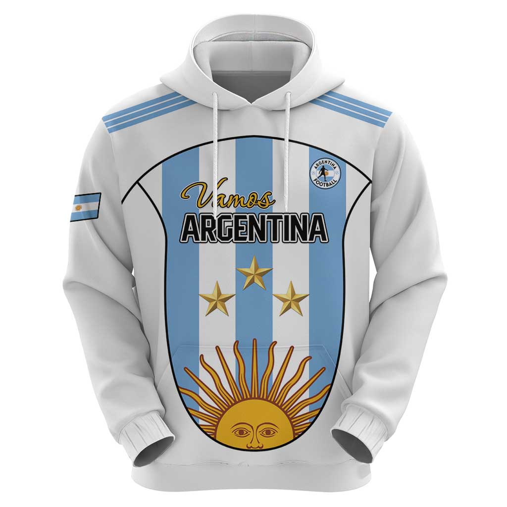 Custom Argentina Football Hoodie Vamos Vamos Argentina LT15