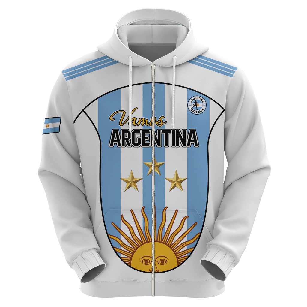 Custom Argentina Football Hoodie Vamos Vamos Argentina LT15