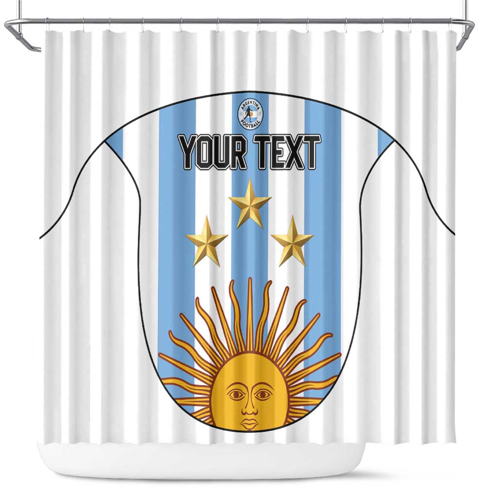 Custom Argentina Football Shower Curtain Vamos Vamos Argentina LT15