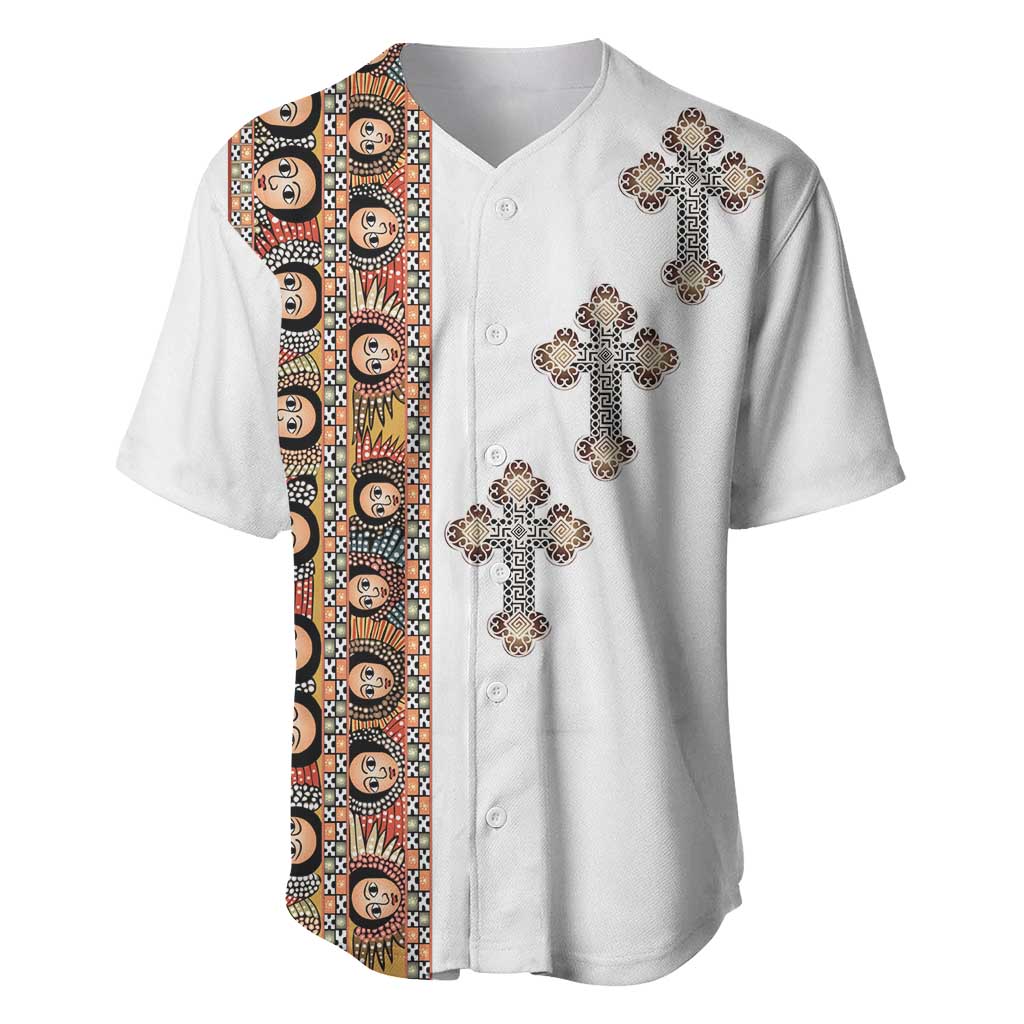 Ethiopia Angels Tilet With Cross Baseball Jersey LT15