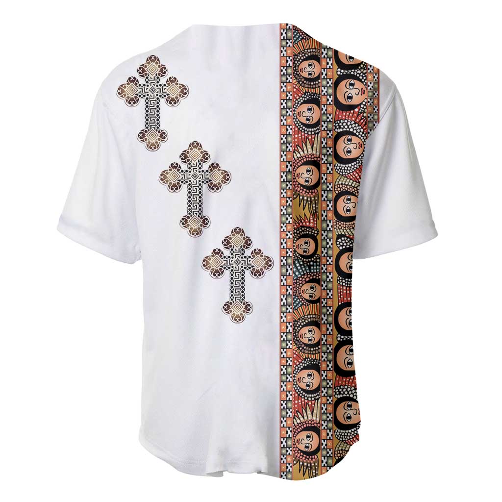 Ethiopia Angels Tilet With Cross Baseball Jersey LT15
