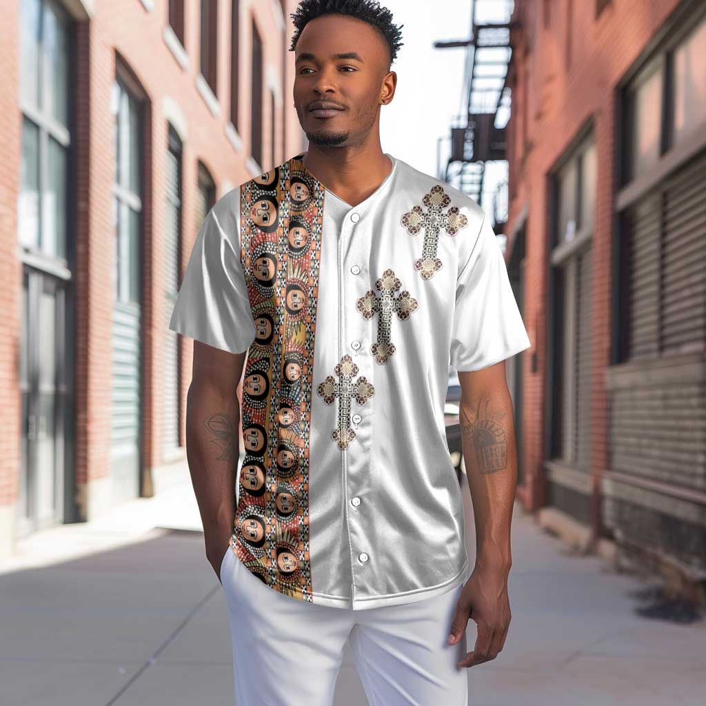 Ethiopia Angels Tilet With Cross Baseball Jersey LT15