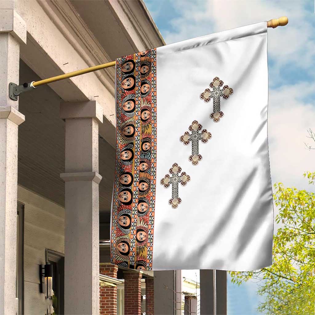 Ethiopia Angels Tilet With Cross Garden Flag LT15