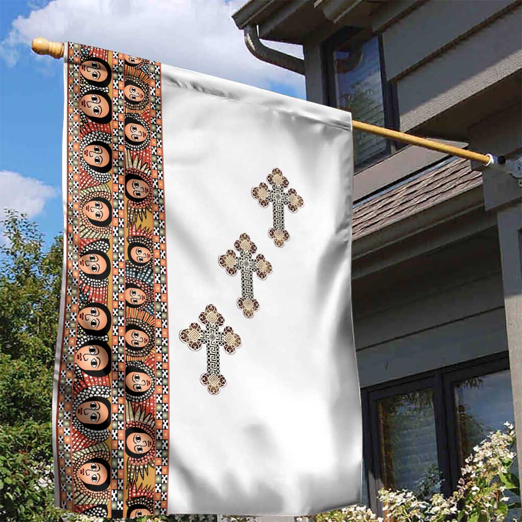 Ethiopia Angels Tilet With Cross Garden Flag LT15