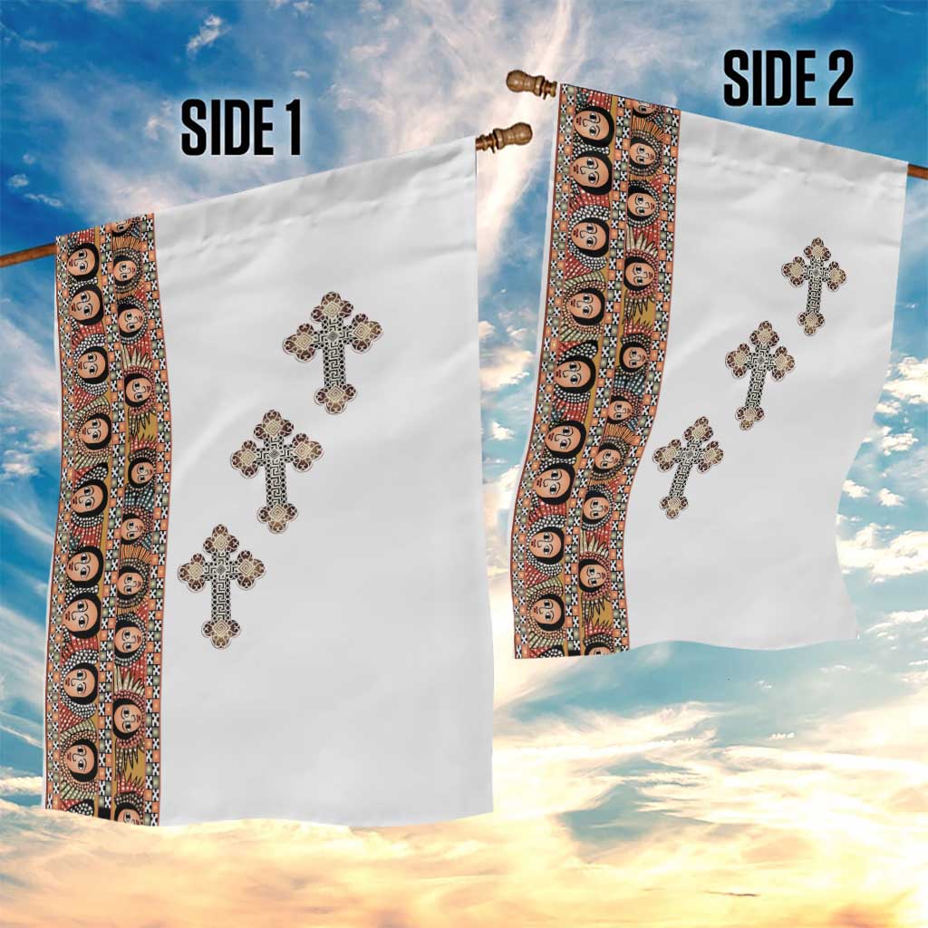 Ethiopia Angels Tilet With Cross Garden Flag LT15
