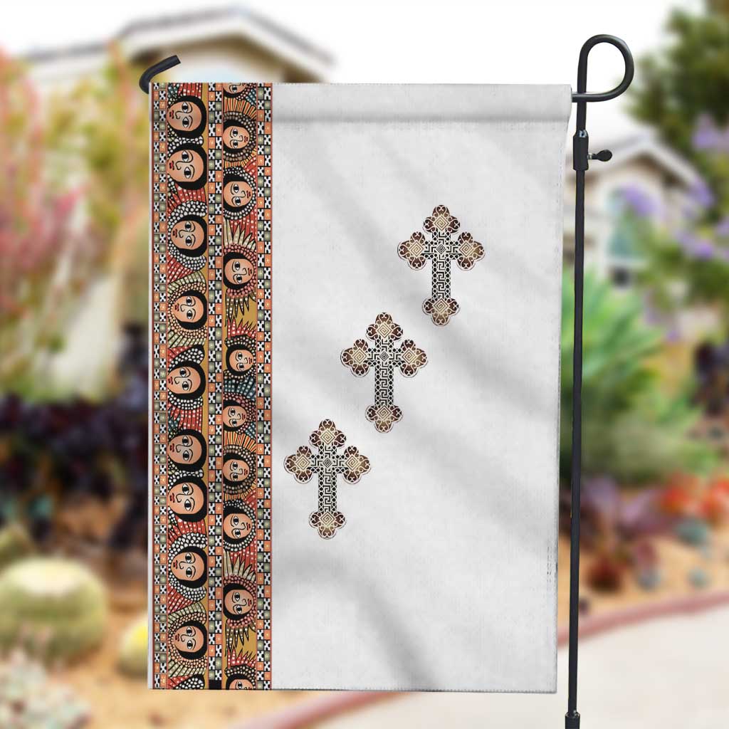 Ethiopia Angels Tilet With Cross Garden Flag LT15