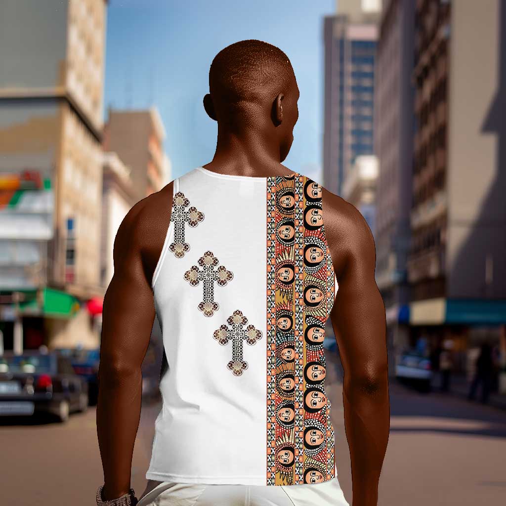Ethiopia Angels Tilet With Cross Men Tank Top LT15