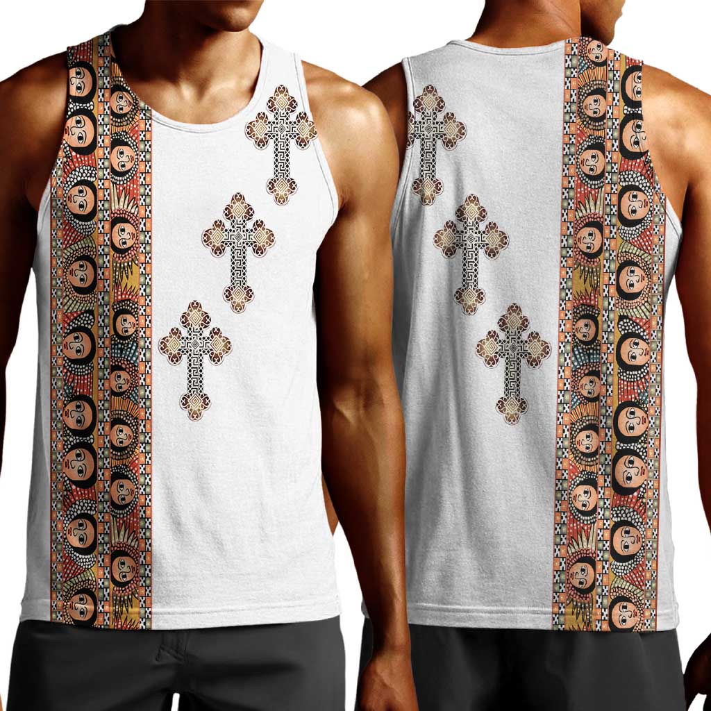 Ethiopia Angels Tilet With Cross Men Tank Top LT15