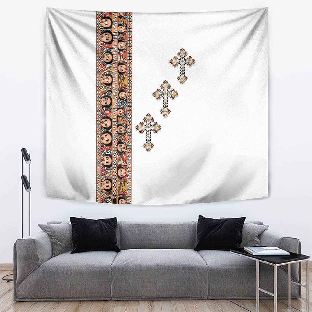Ethiopia Angels Tilet With Cross Tapestry LT15