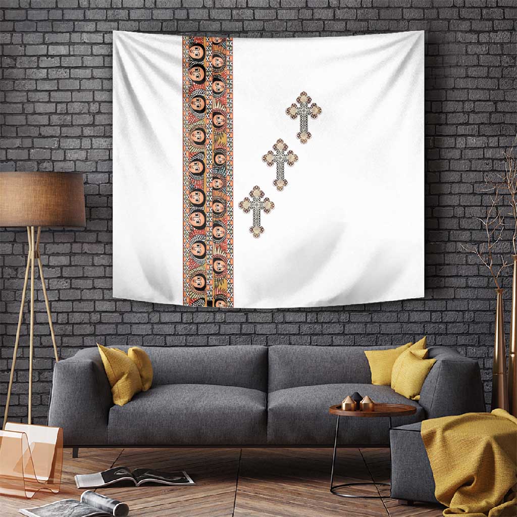 Ethiopia Angels Tilet With Cross Tapestry LT15