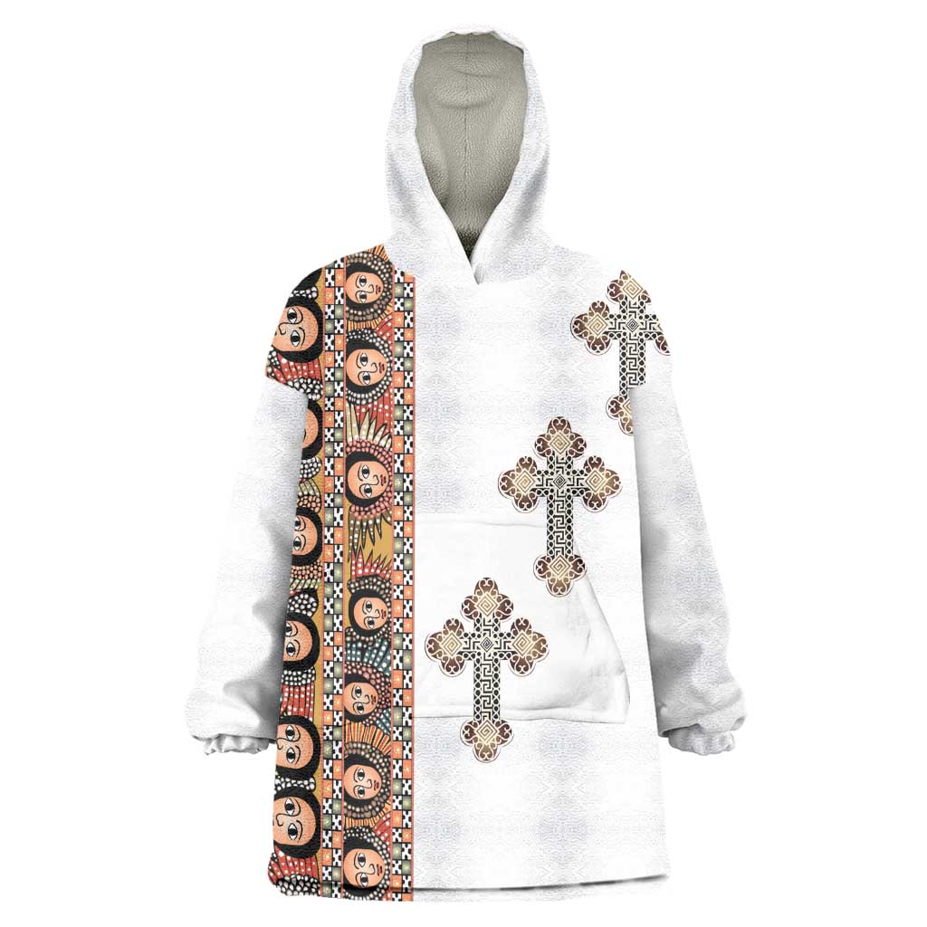 Ethiopia Angels Tilet With Cross Wearable Blanket Hoodie LT15