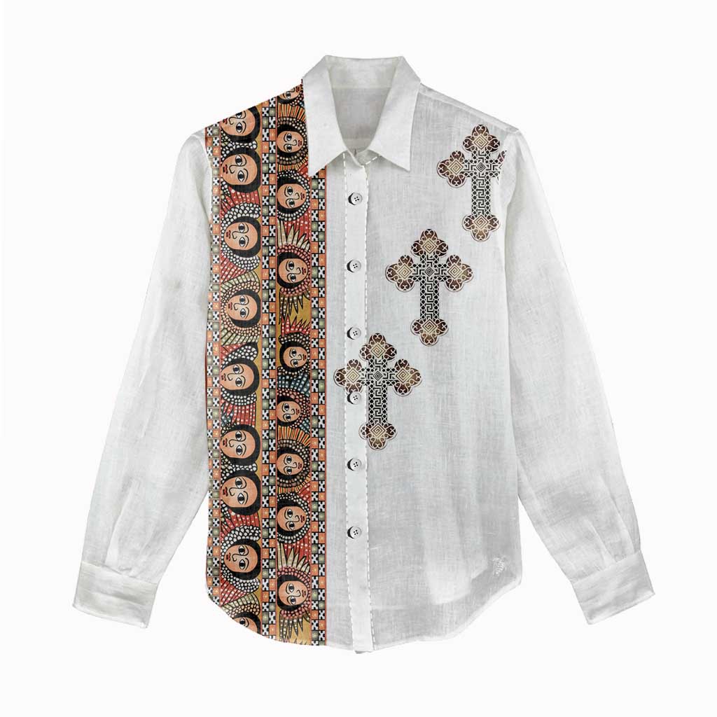 Ethiopia Angels Tilet With Cross Women Casual Shirt LT15