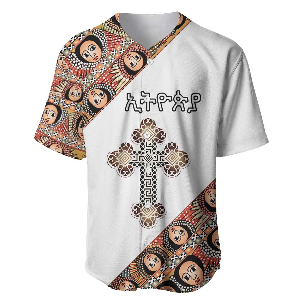 Personalized Ethiopia Baseball Jersey Ethiopian Orthodox Church Angel LT15