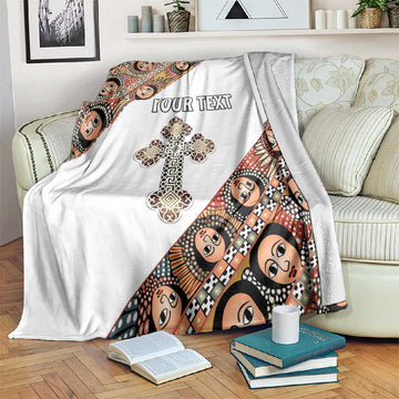 Personalized Ethiopia Blanket Ethiopian Orthodox Church Angel LT15