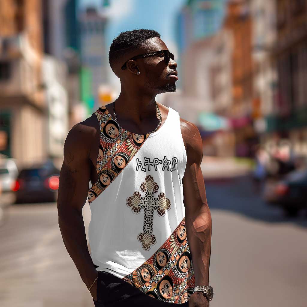 Personalized Ethiopia Men Tank Top Ethiopian Orthodox Church Angel LT15