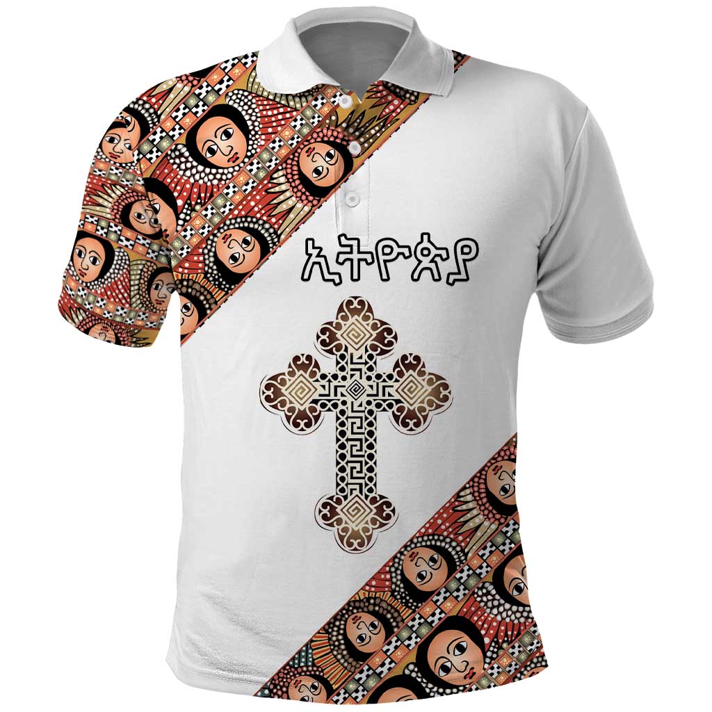 Personalized Ethiopian Orthodox Church Angel Polo Shirt LT15