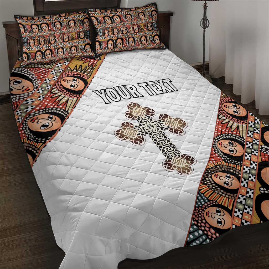 Personalized Ethiopia Quilt Bed Set Ethiopian Orthodox Church Angel LT15