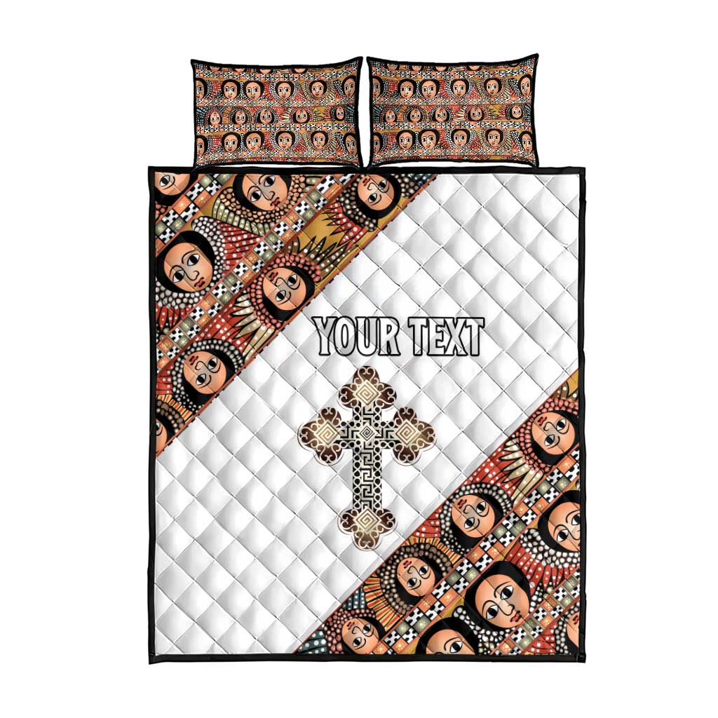 Personalized Ethiopia Quilt Bed Set Ethiopian Orthodox Church Angel LT15