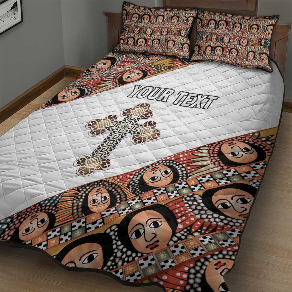 Personalized Ethiopia Quilt Bed Set Ethiopian Orthodox Church Angel LT15