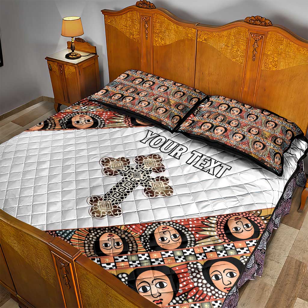 Personalized Ethiopia Quilt Bed Set Ethiopian Orthodox Church Angel LT15