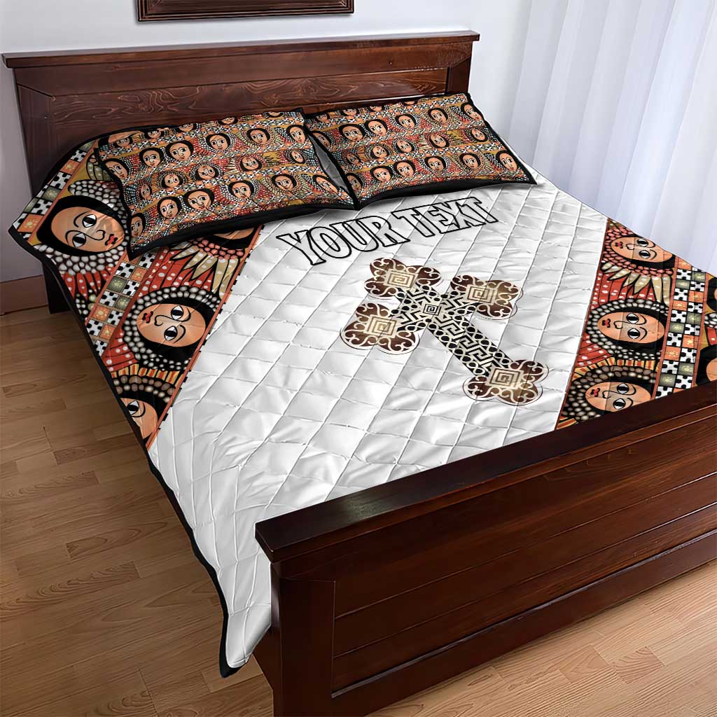 Personalized Ethiopia Quilt Bed Set Ethiopian Orthodox Church Angel LT15