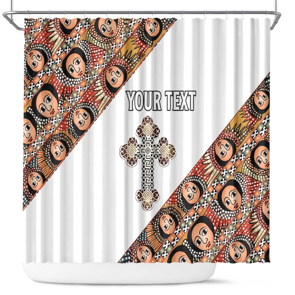 Personalized Ethiopian Orthodox Church Angel Shower Curtain LT15