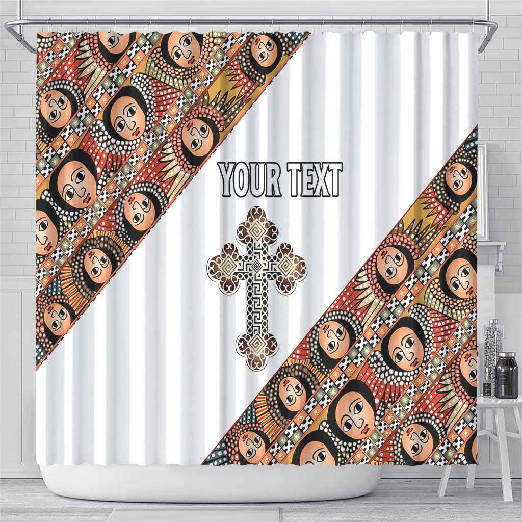 Personalized Ethiopian Orthodox Church Angel Shower Curtain LT15